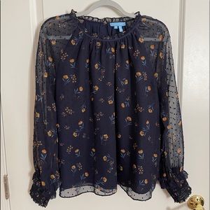 Draper James Floral Blouse